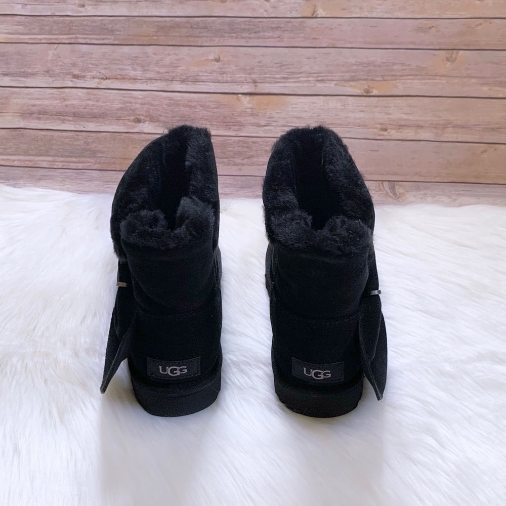 UGG Classic Mini Twist Bootie In Black - Picture 6 of 9